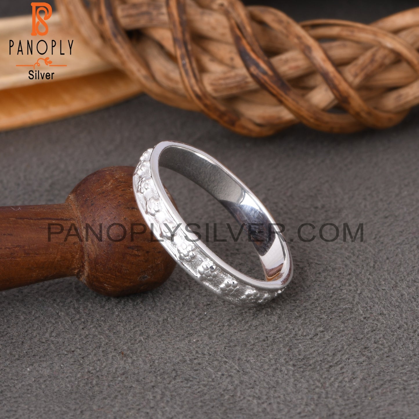 Minimalist Flower 925 Sterling Silver Ring