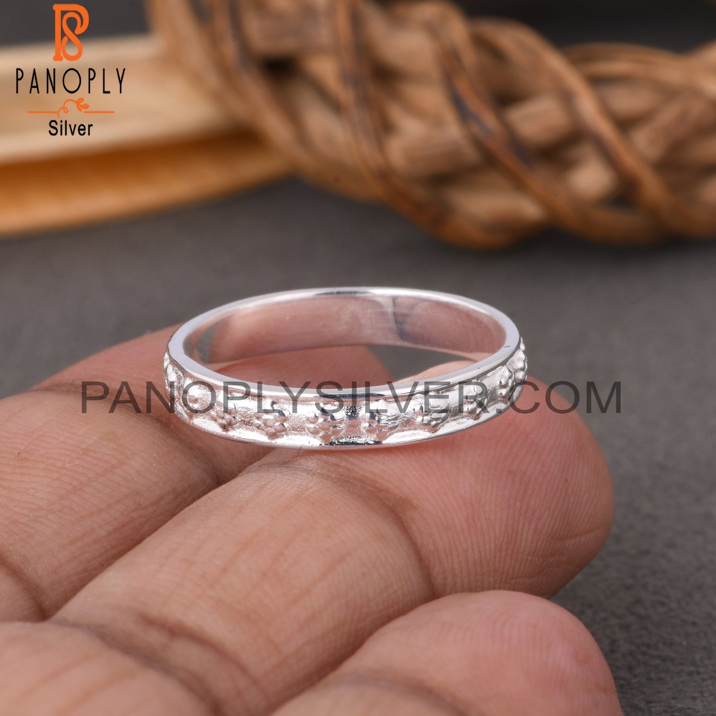 Minimalist Flower 925 Sterling Silver Ring