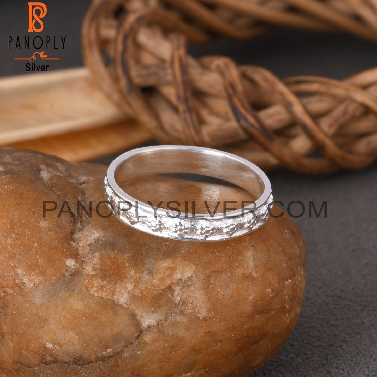 Minimalist Flower 925 Sterling Silver Ring