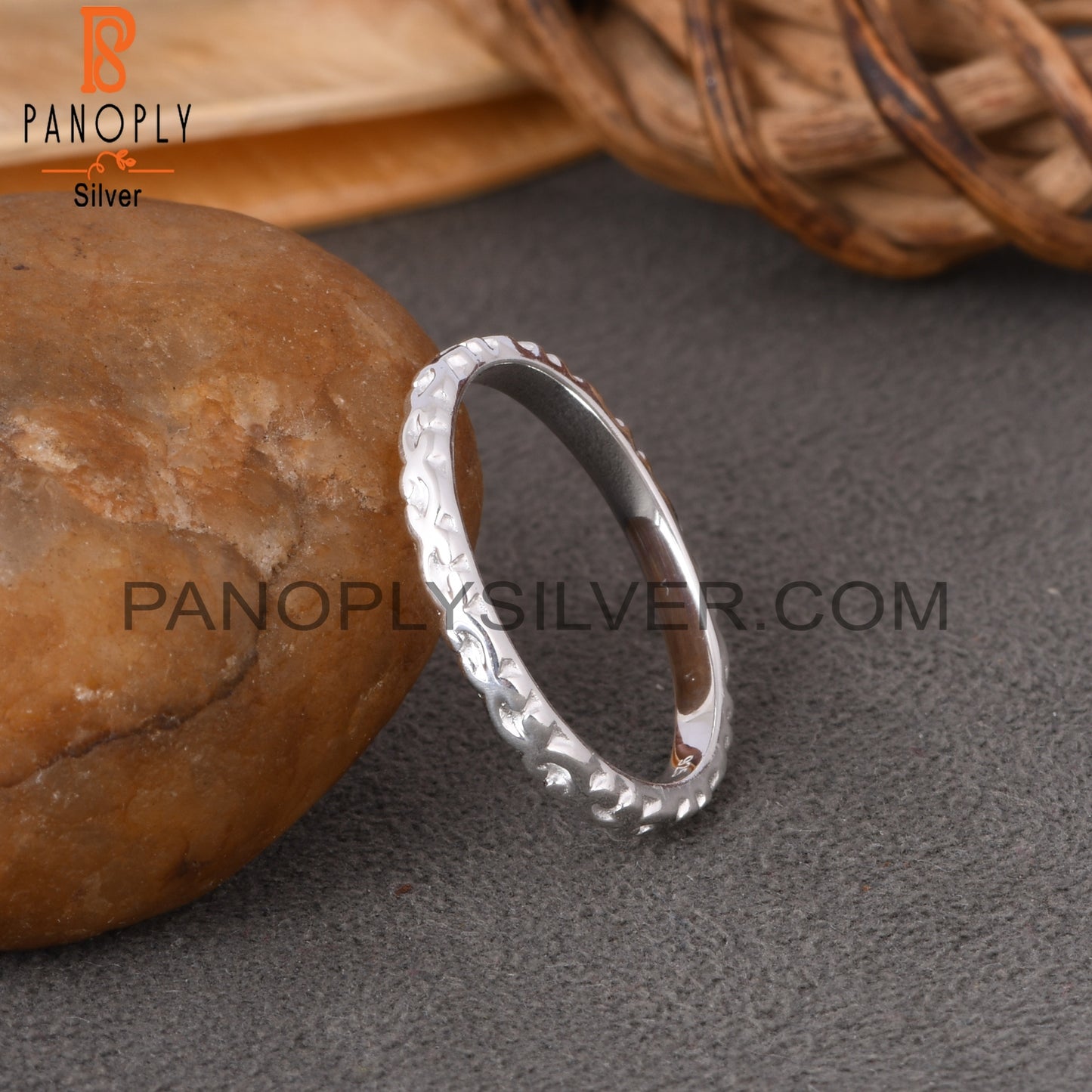 Branch Bnad Spinner 925 Sterling Silver Ring