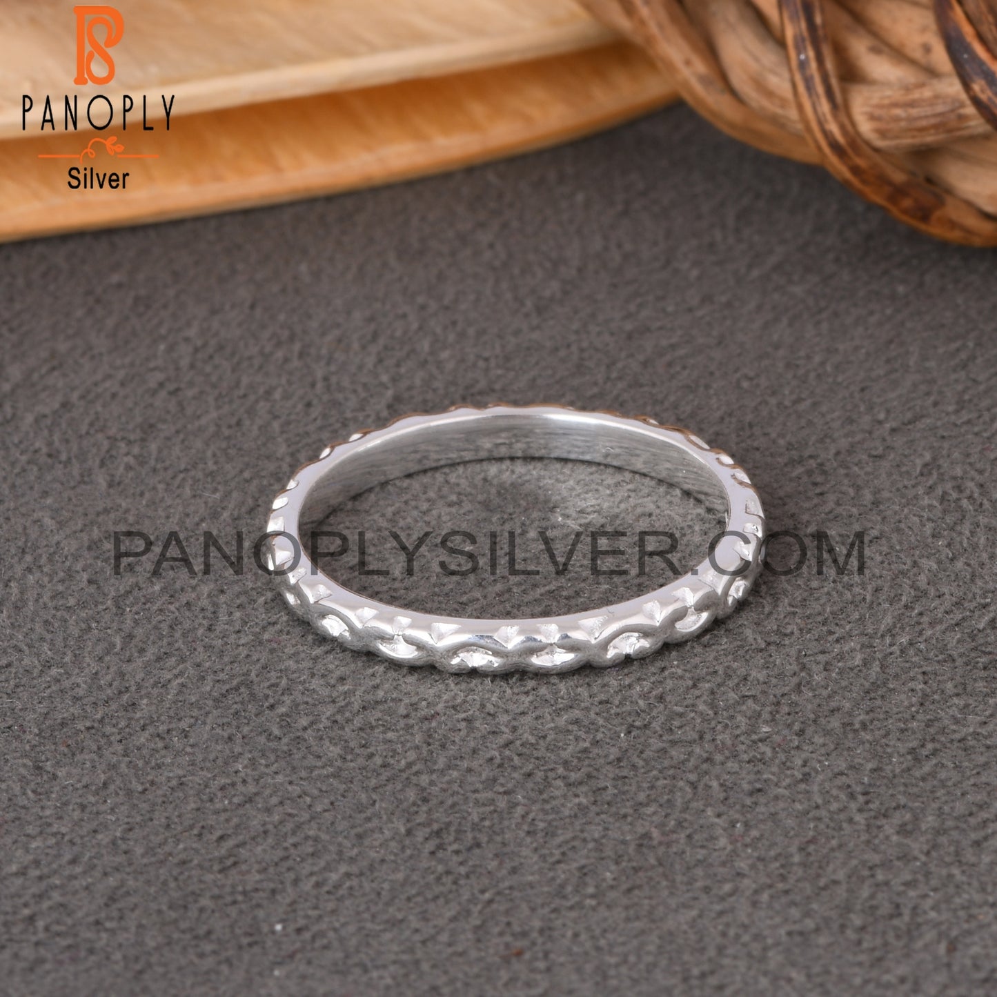 Branch Bnad Spinner 925 Sterling Silver Ring