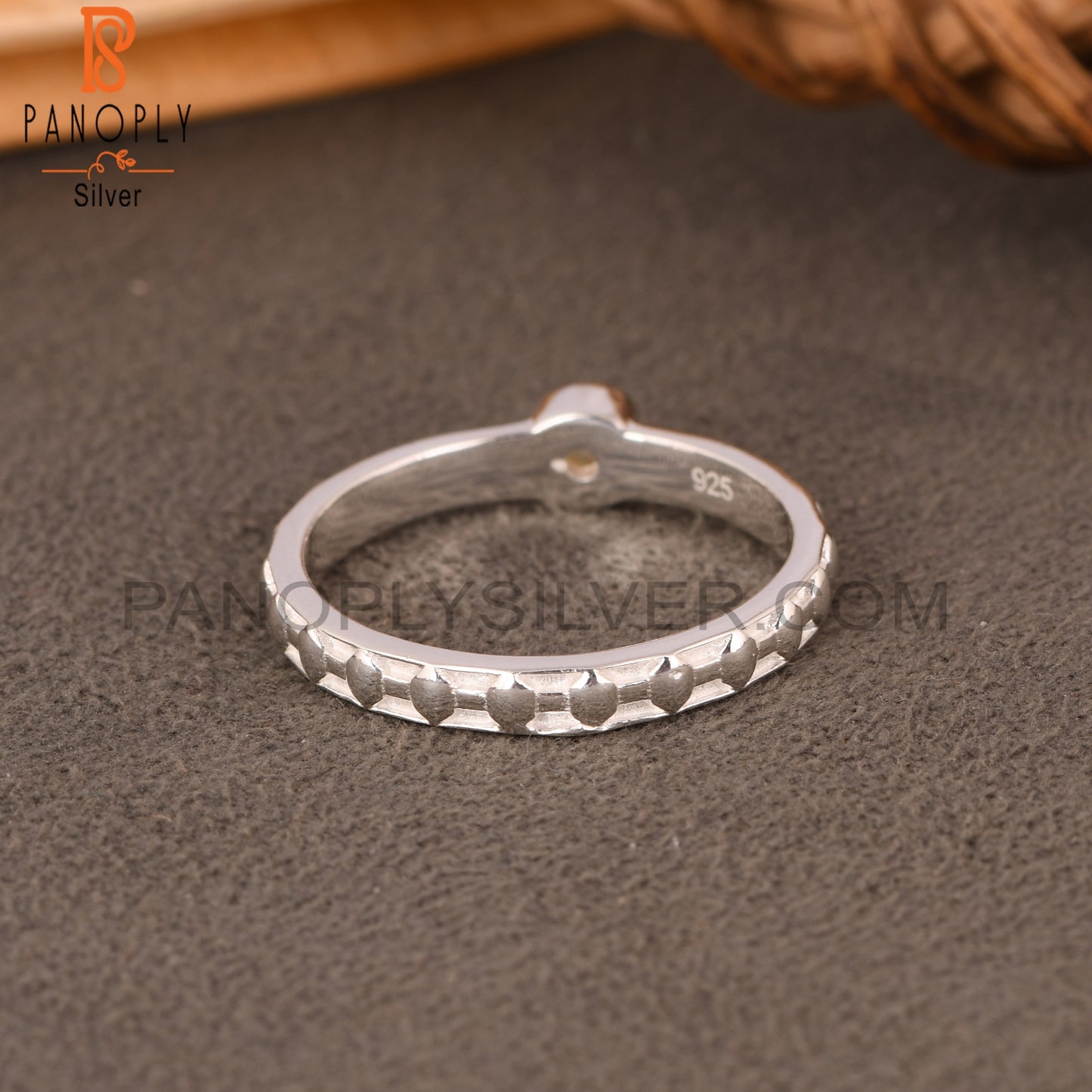 Ethiopian Opal Round 925 Silver Ring