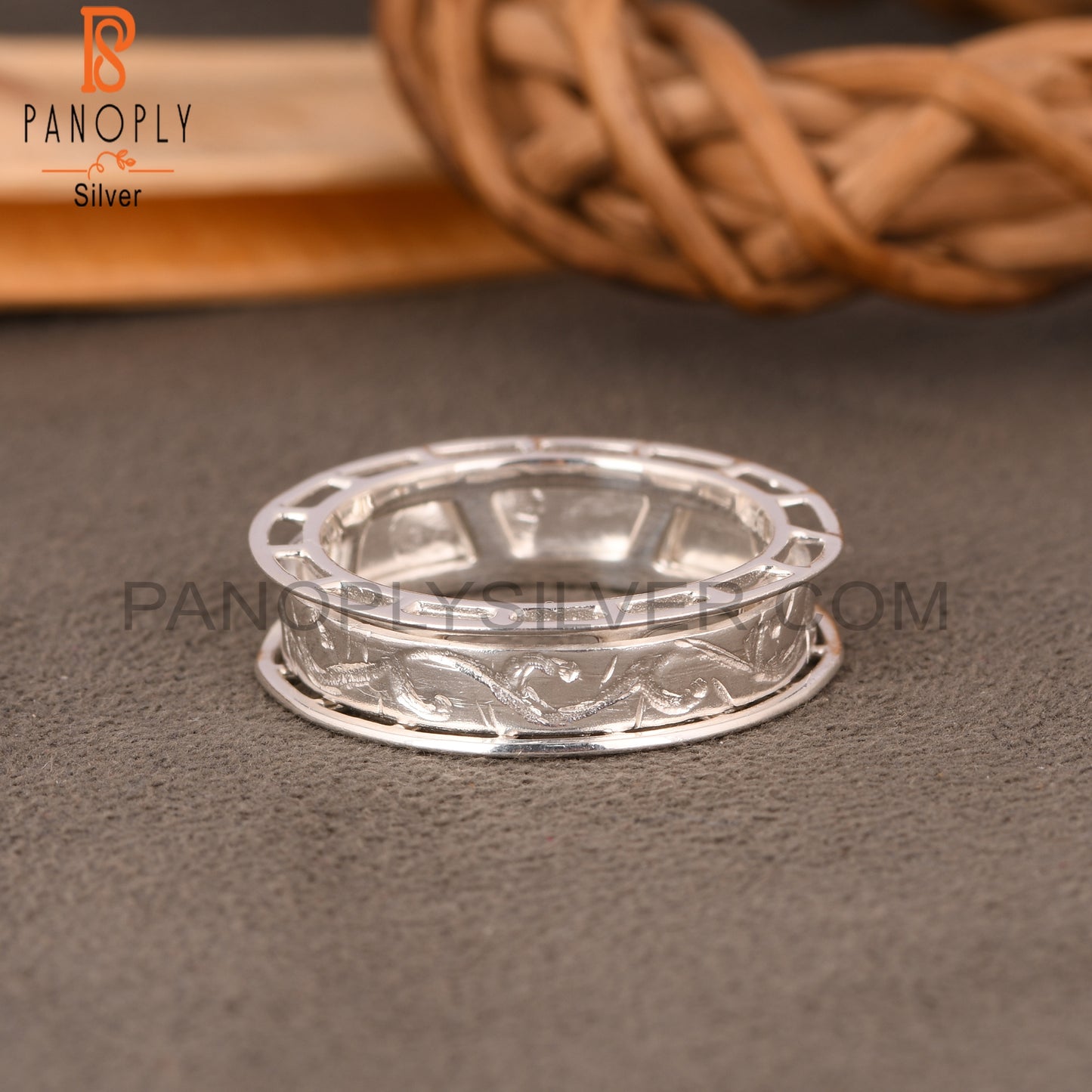 Handmade 925 Sterling Silver Texture Ring