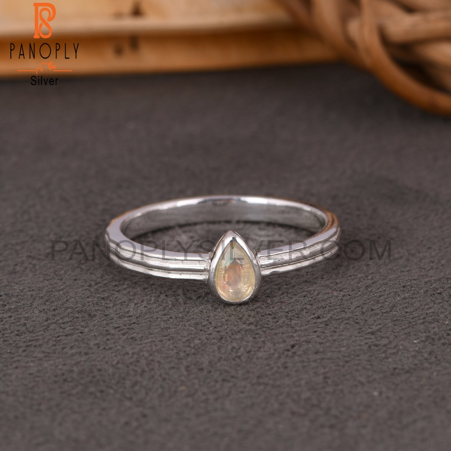 Ethiopian Opal 925 Sterling Silver Beautiful Ring For Girls