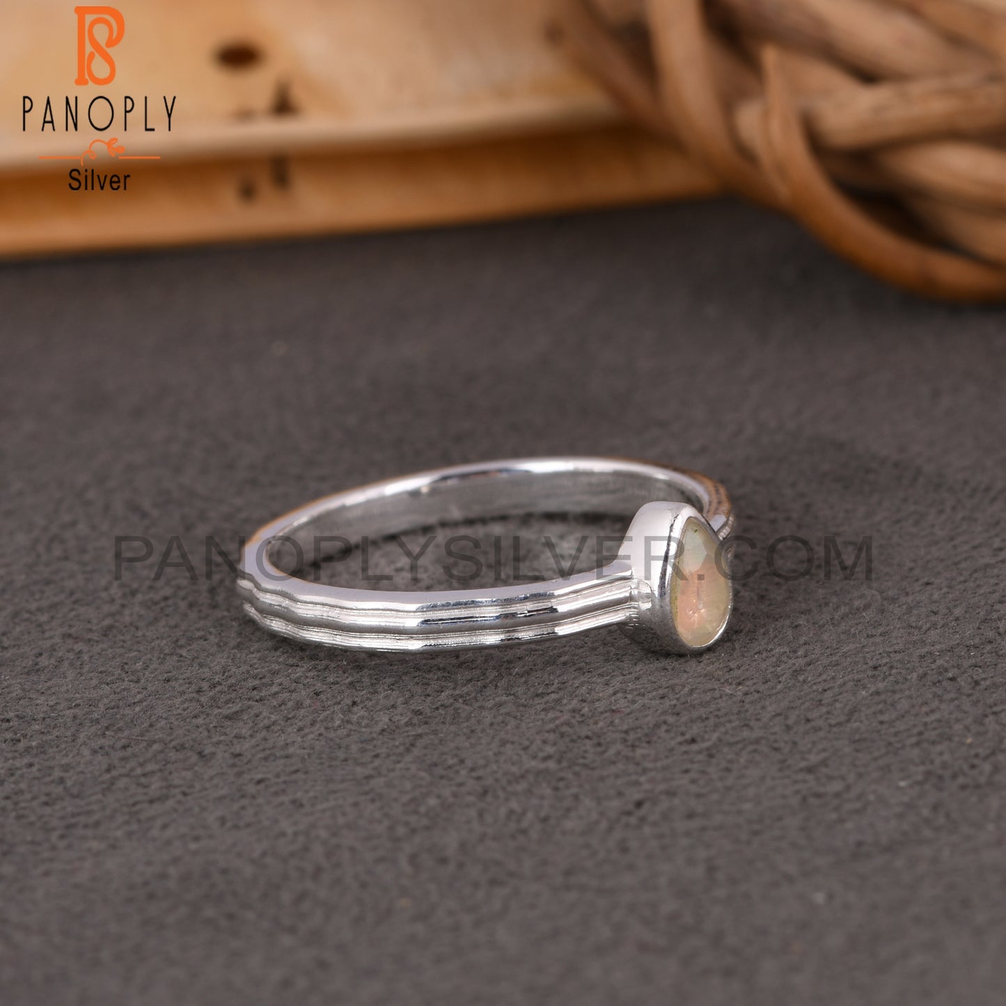 Ethiopian Opal 925 Sterling Silver Beautiful Ring For Girls