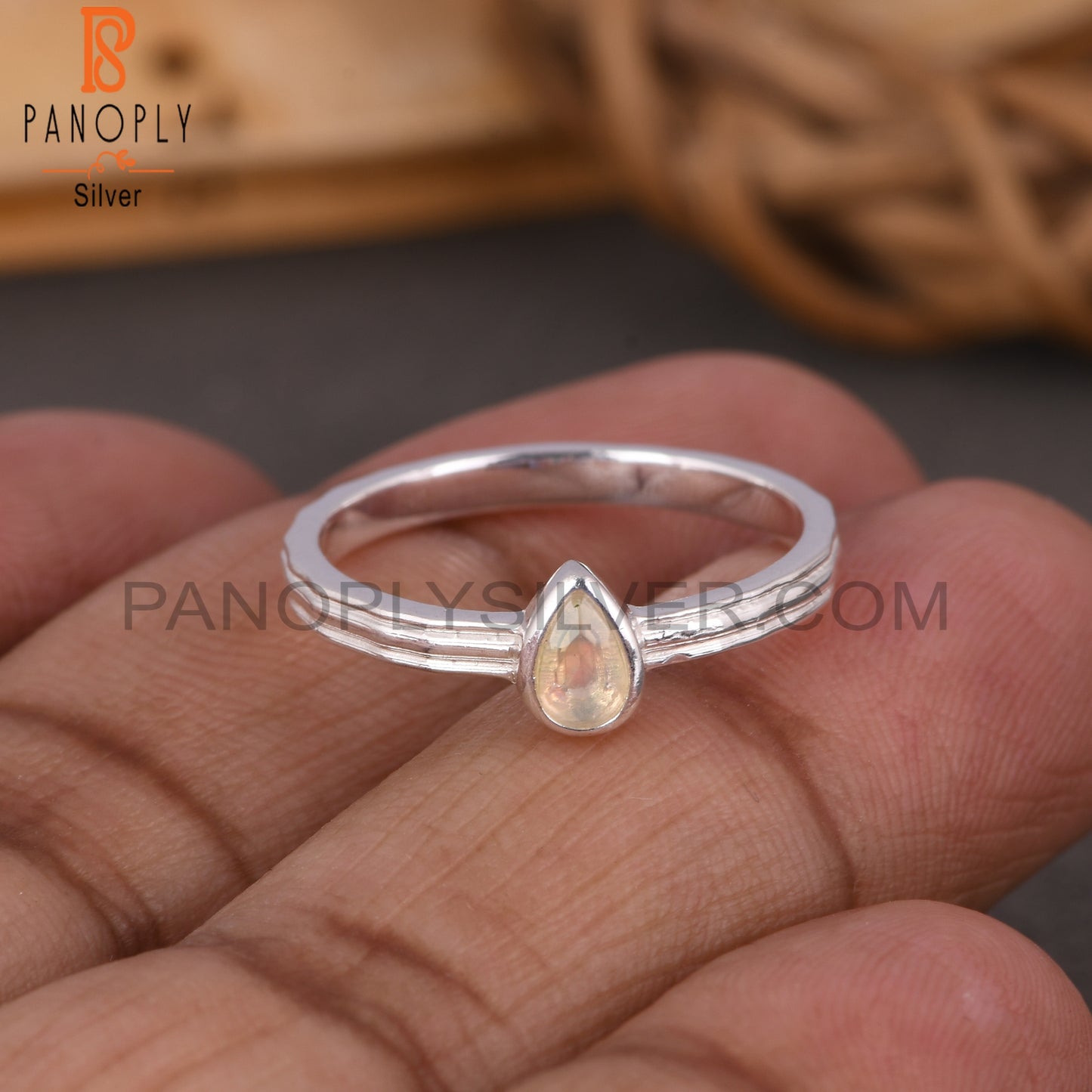 Ethiopian Opal 925 Sterling Silver Beautiful Ring For Girls