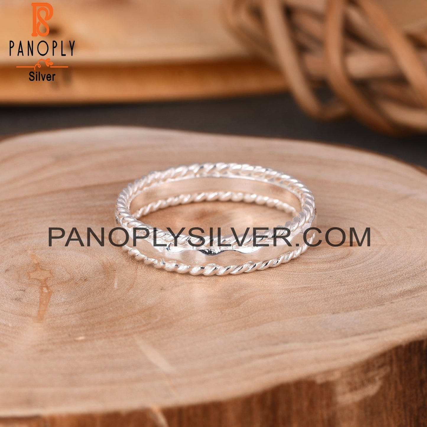 Double Rolling Band 925 Sterling Silver Ring