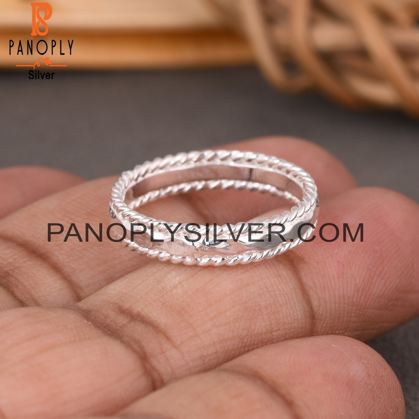 Double Rolling Band 925 Sterling Silver Ring