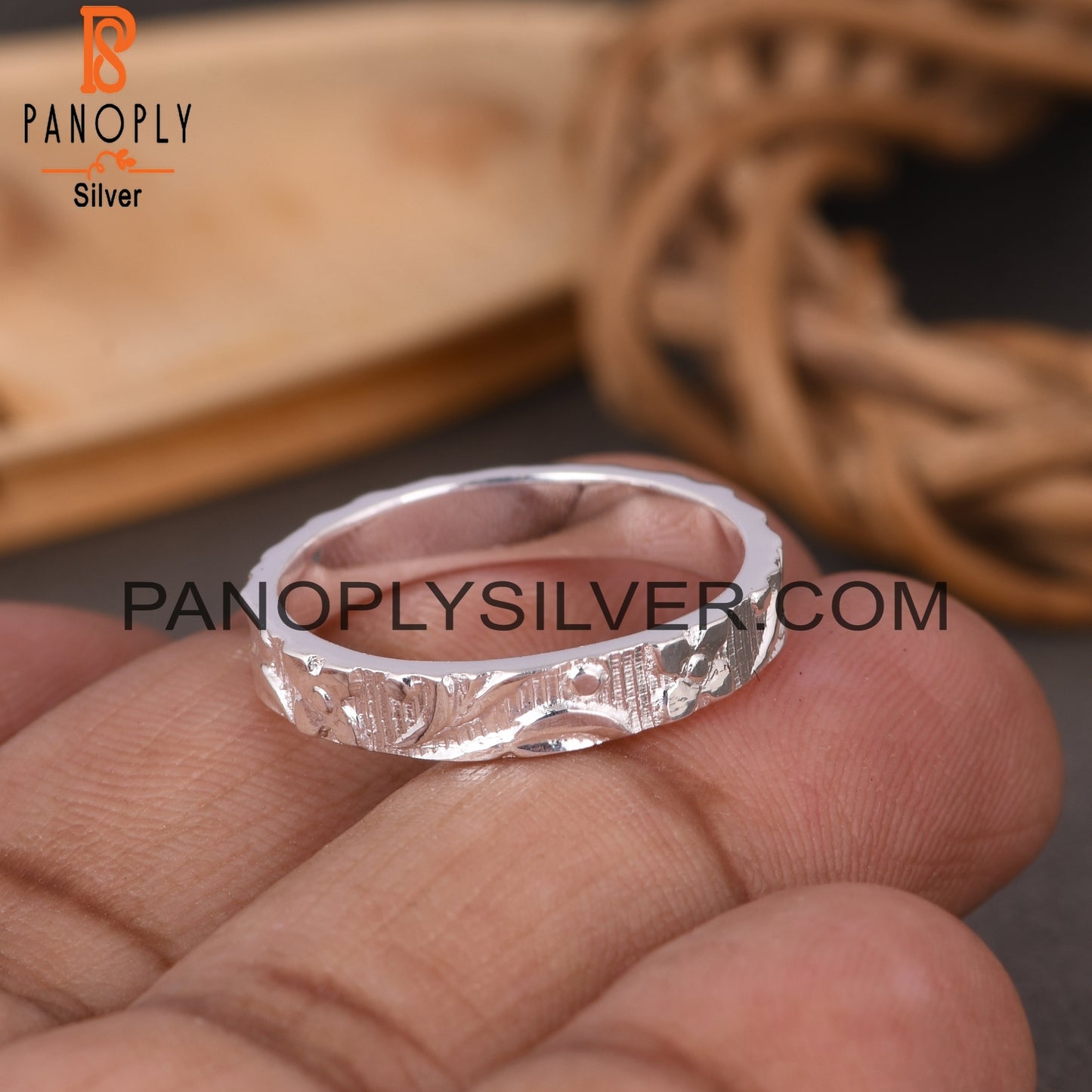 Branch Shape Spinner 925 Sterling Silver Ring