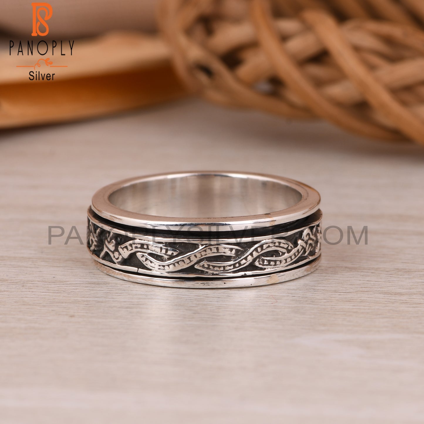 Spinner 925 Sterling Silver Thumb Ring