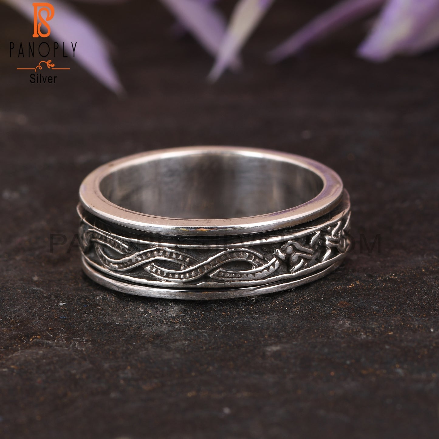 Spinner 925 Sterling Silver Thumb Ring