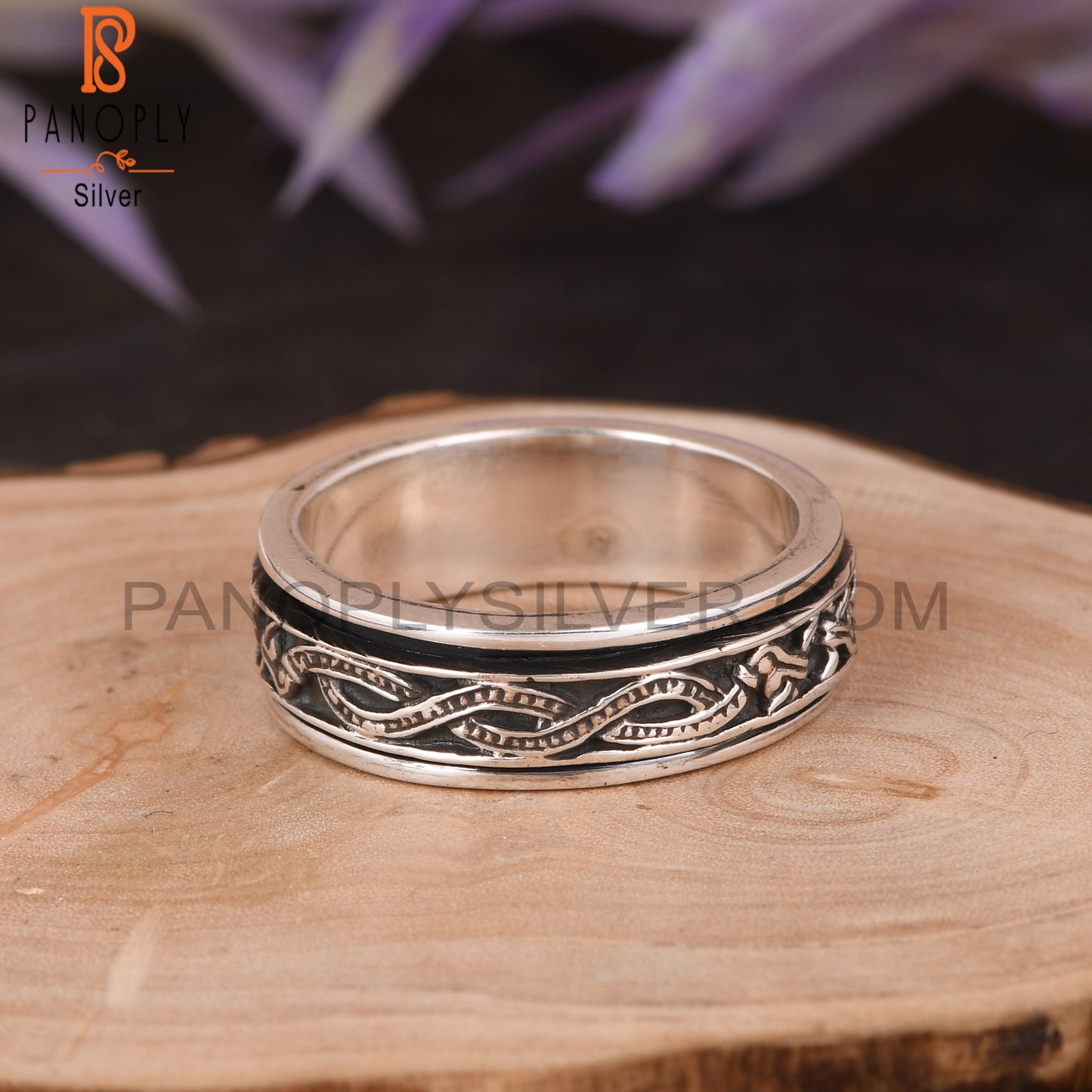 Spinner 925 Sterling Silver Thumb Ring