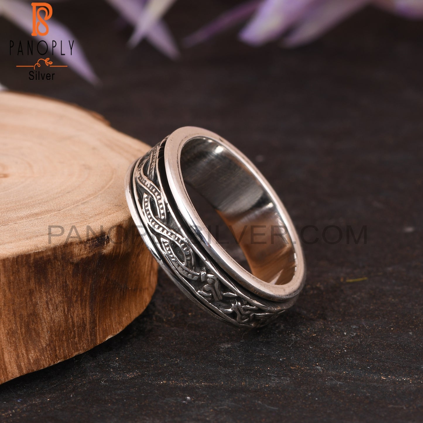 Spinner 925 Sterling Silver Thumb Ring