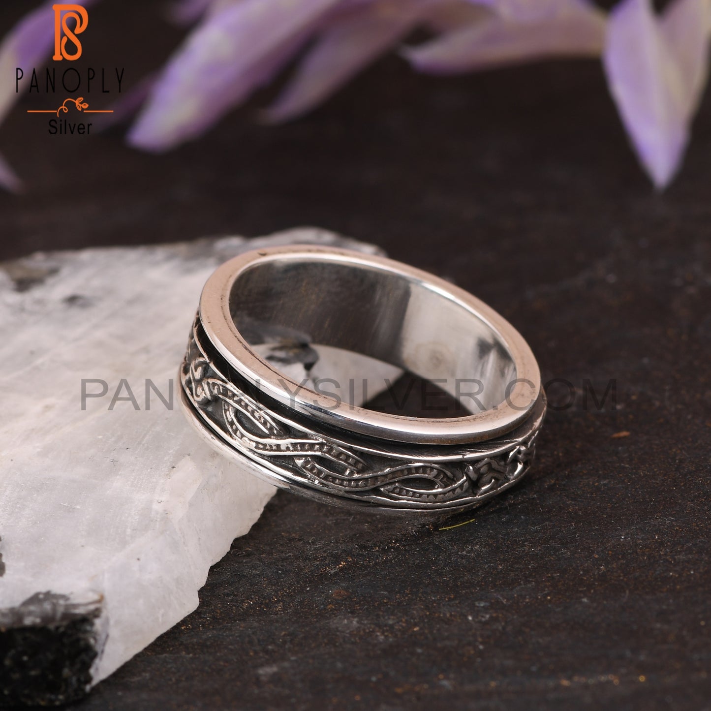 Spinner 925 Sterling Silver Thumb Ring