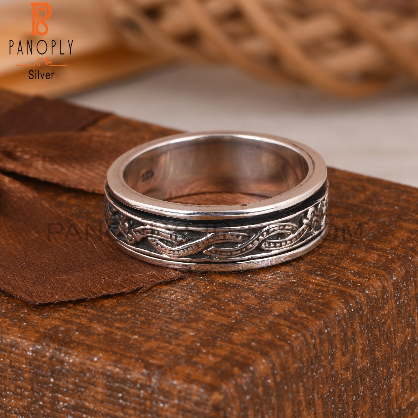 Spinner 925 Sterling Silver Thumb Ring