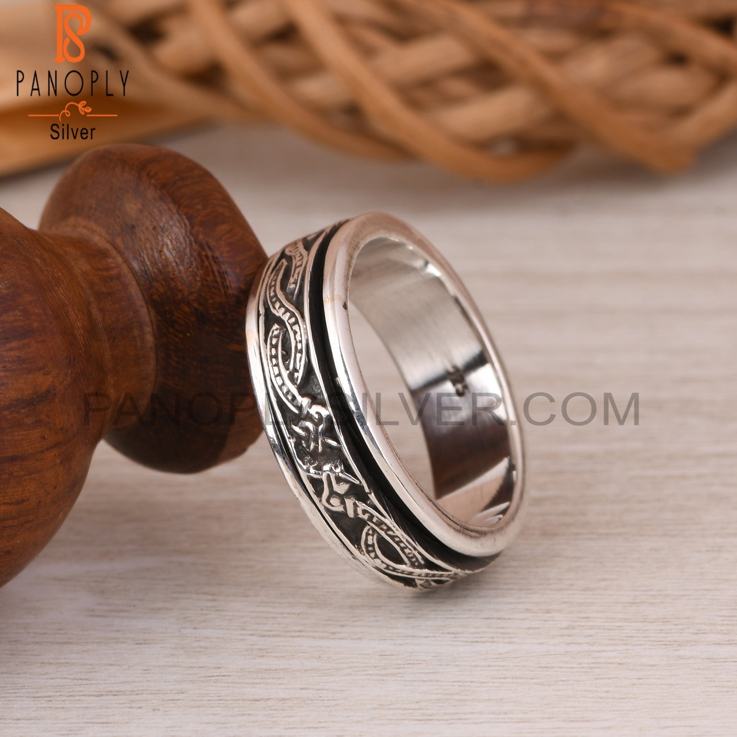 Spinner 925 Sterling Silver Thumb Ring