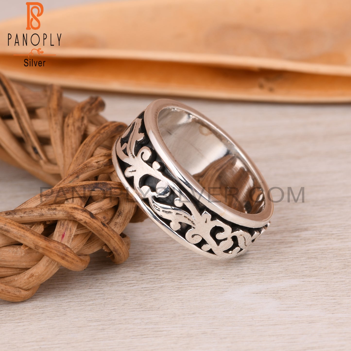 Spinner Filigree 925 Sterling Silver Ring