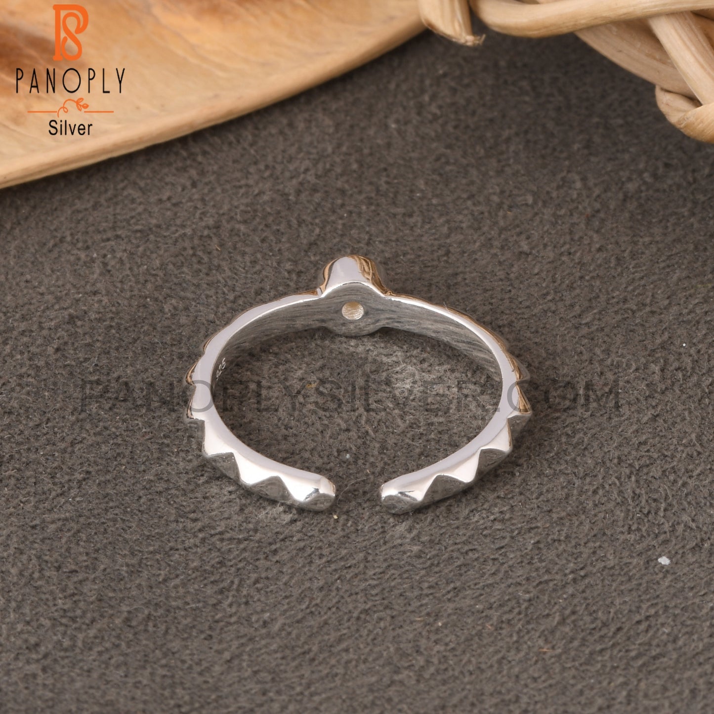 Pearl Round Shape 925 Sterling Silver Ring