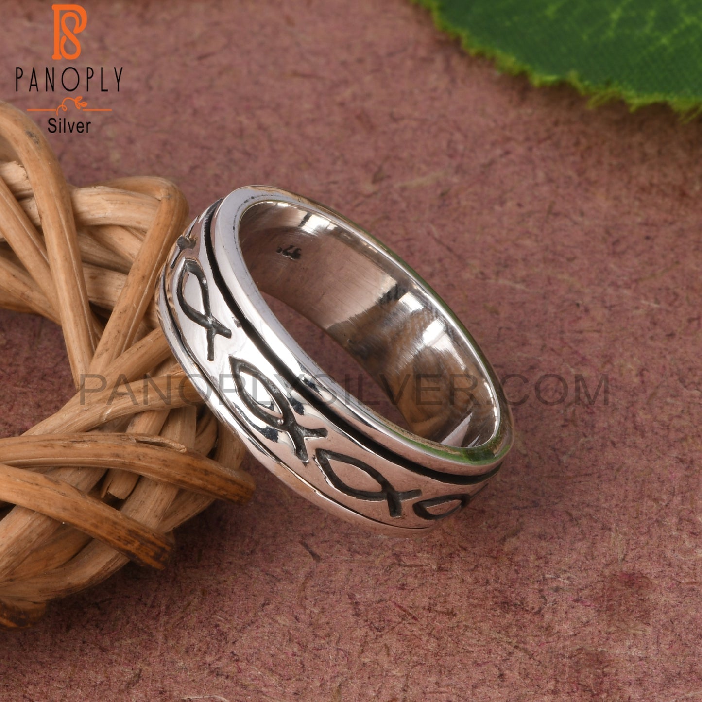Fish Design 925 Sterling Silver Ring Band