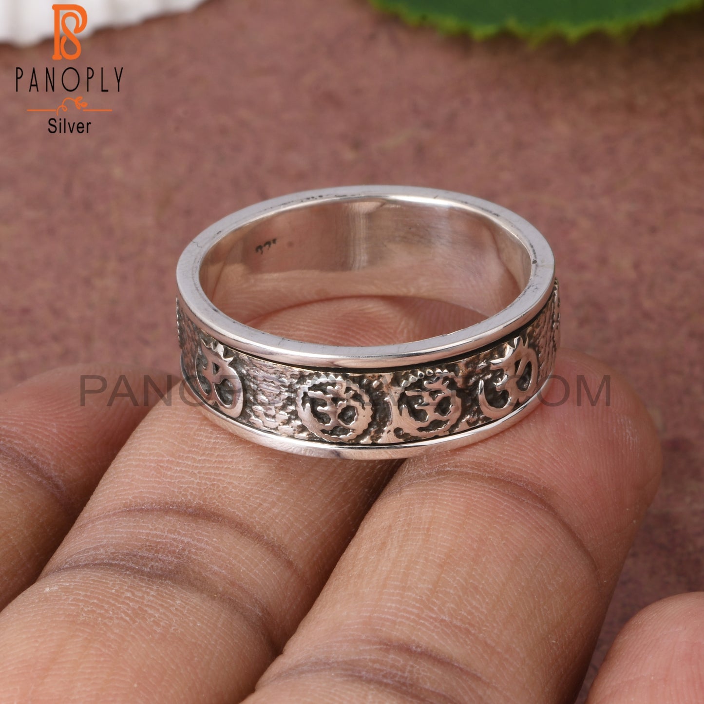 Om Shiv Designer 925 Sterling Silver Ring