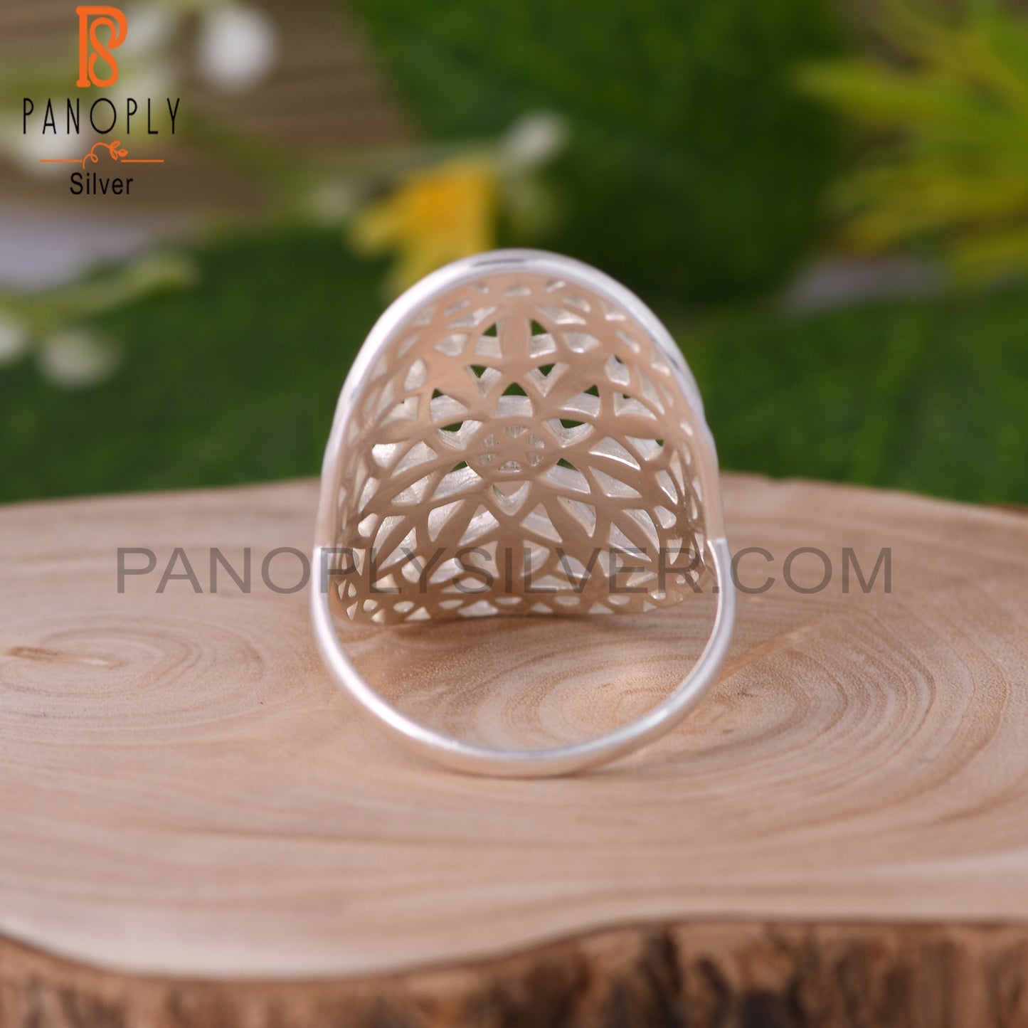 Handmade 925 Sterling Silver Filigree Mandala Knuckle Ring
