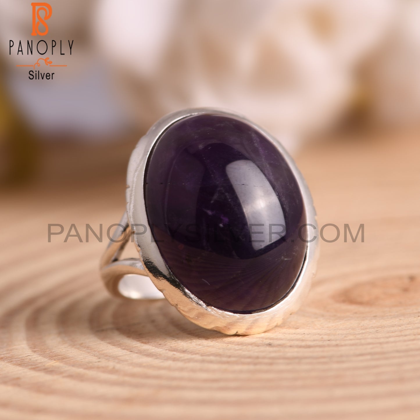 Amethyst Attractive 925 Sterling Silver Ring