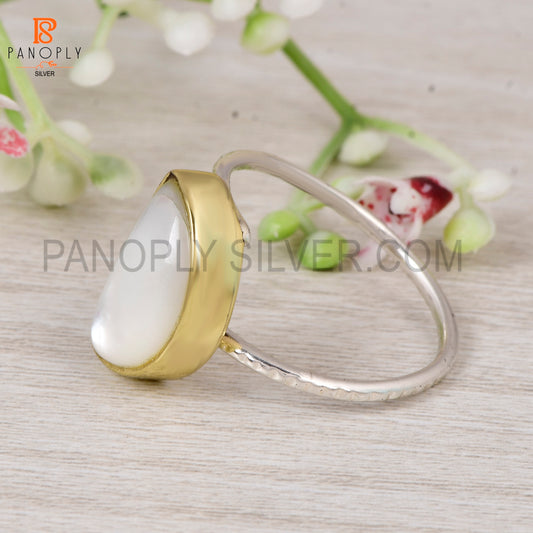 925 Sterling Silver Sun Stone Golden Stone Adjustable Ring for Women D Shape Ring