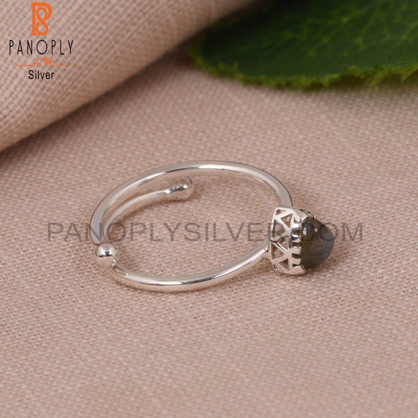 Handmade Labradorite Trillion 925 Sterling Silver Rings