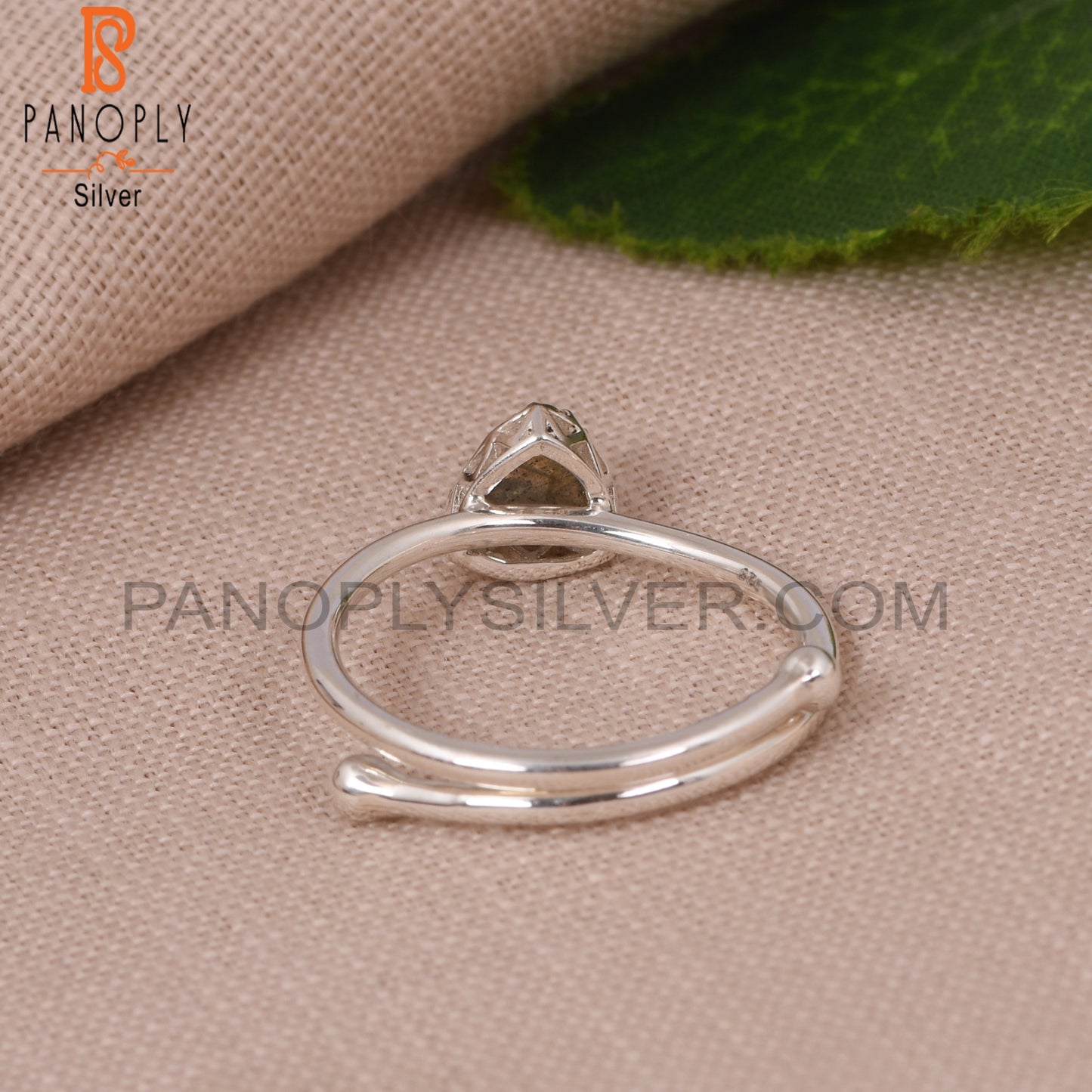 Handmade Labradorite Trillion 925 Sterling Silver Rings