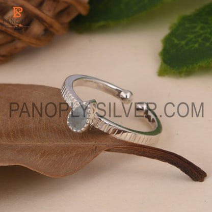 925 Quality Pear Shape Adjustable Silver Rings