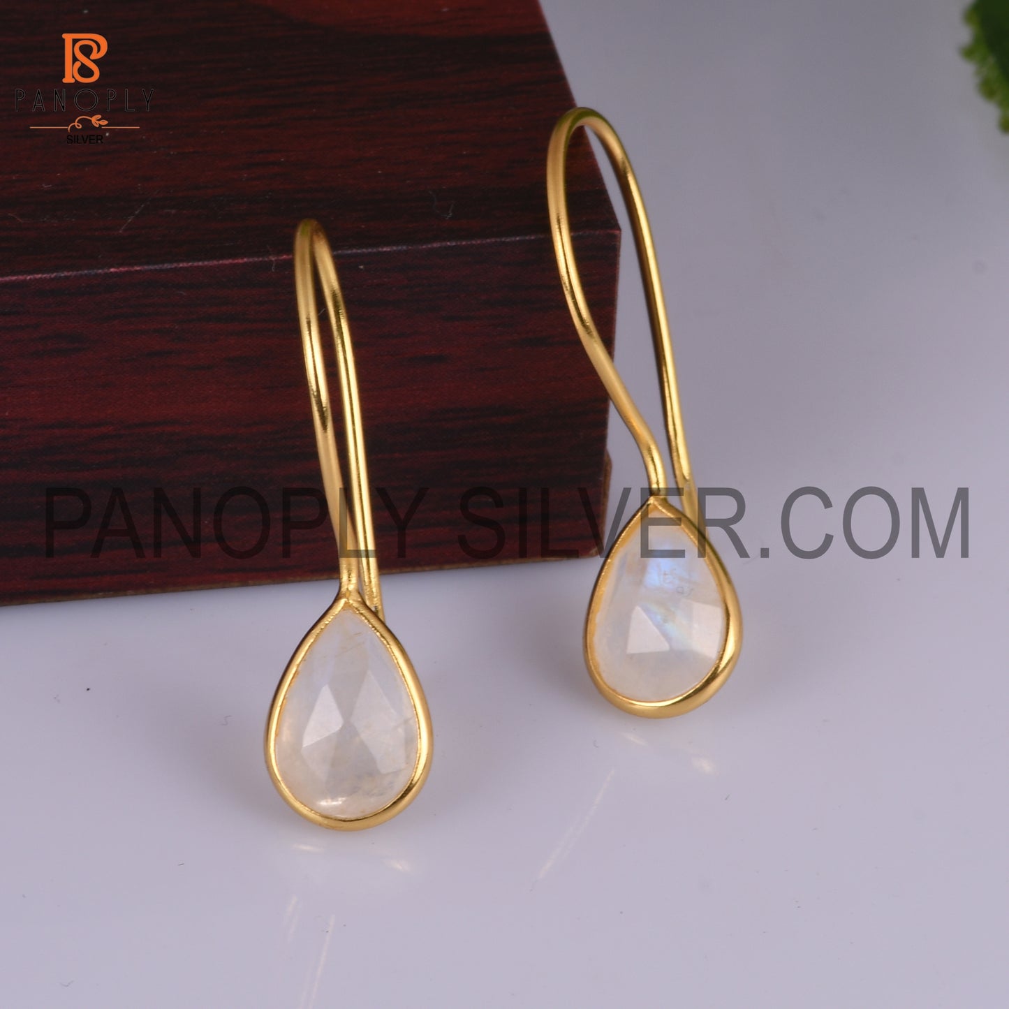 Rainbow Dangle 14K Yellow Gold Plated Earrings