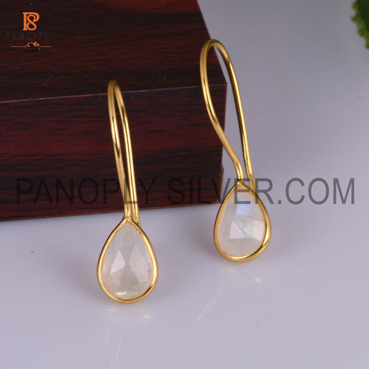 Rainbow Dangle 14K Yellow Gold Plated Earrings