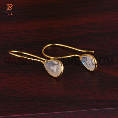 Rainbow Dangle 14K Yellow Gold Plated Earrings