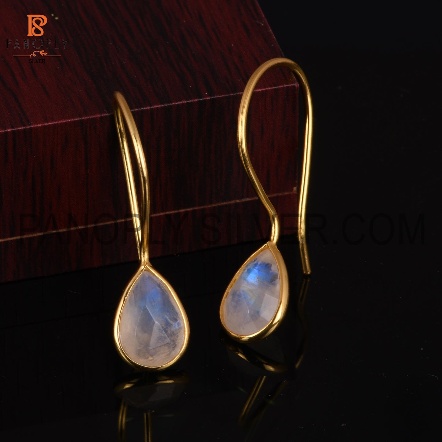 Rainbow Dangle 14K Yellow Gold Plated Earrings