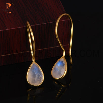 Rainbow Dangle 14K Yellow Gold Plated Earrings