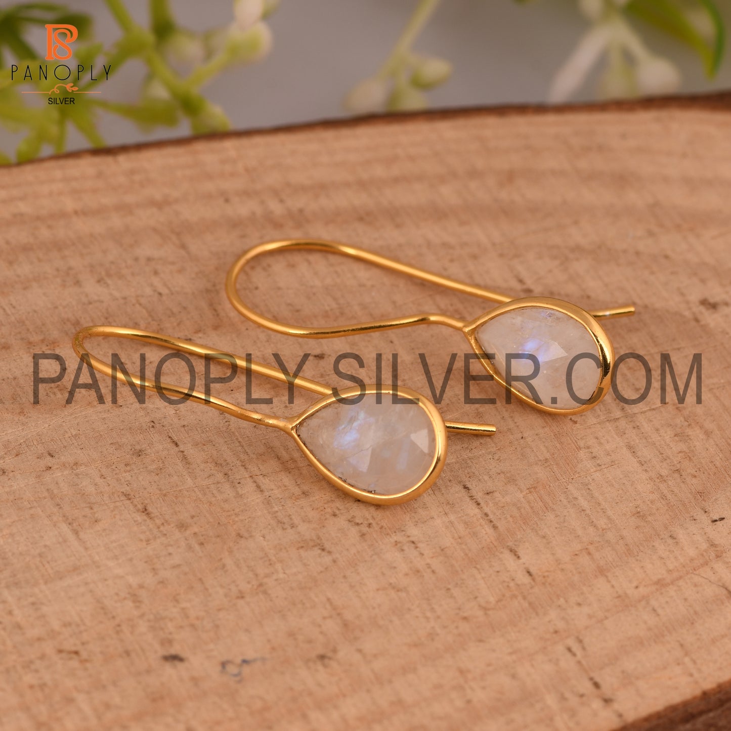 Rainbow Dangle 14K Yellow Gold Plated Earrings