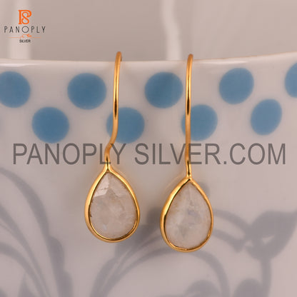 Rainbow Dangle 14K Yellow Gold Plated Earrings