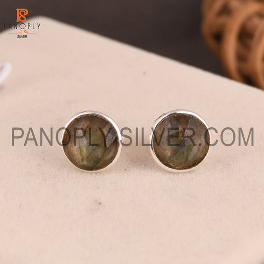Labradorite 925 Sterling Silver Gray Gem Earrings
