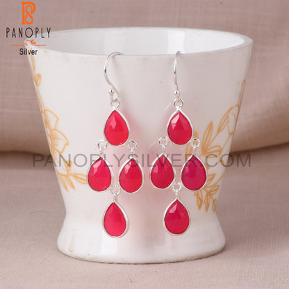 S 925 silver Handmade Chandelier Earrings