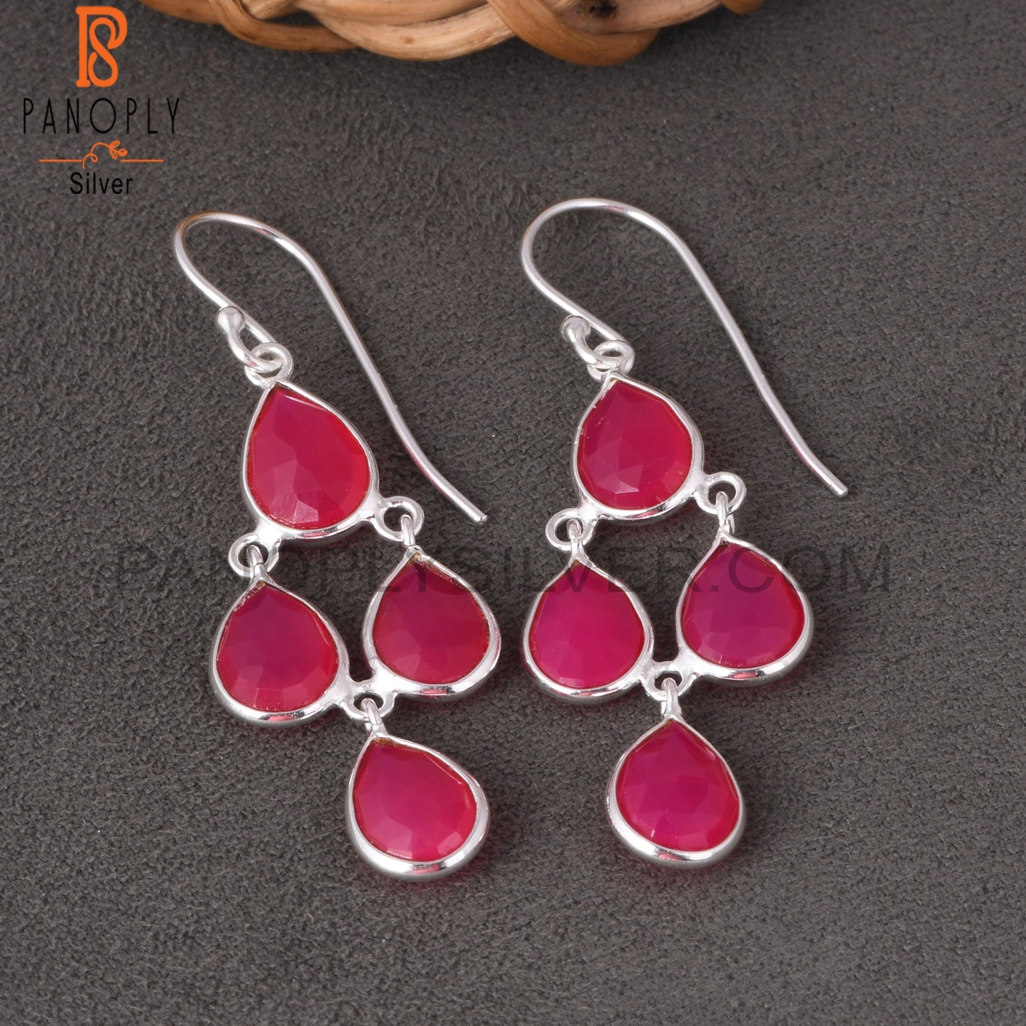 S 925 silver Handmade Chandelier Earrings