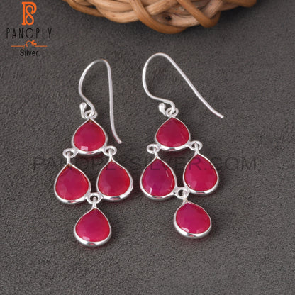 S 925 silver Handmade Chandelier Earrings