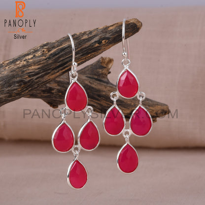 S 925 silver Handmade Chandelier Earrings