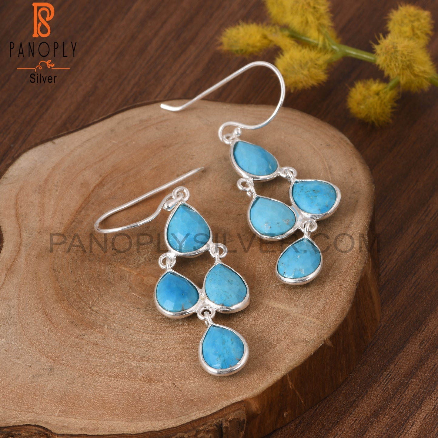 Turquoise Chandelier Earrings