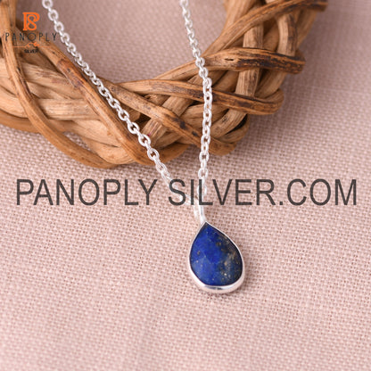 Natural Gemstone Lapis Lazuli Drop Pendant