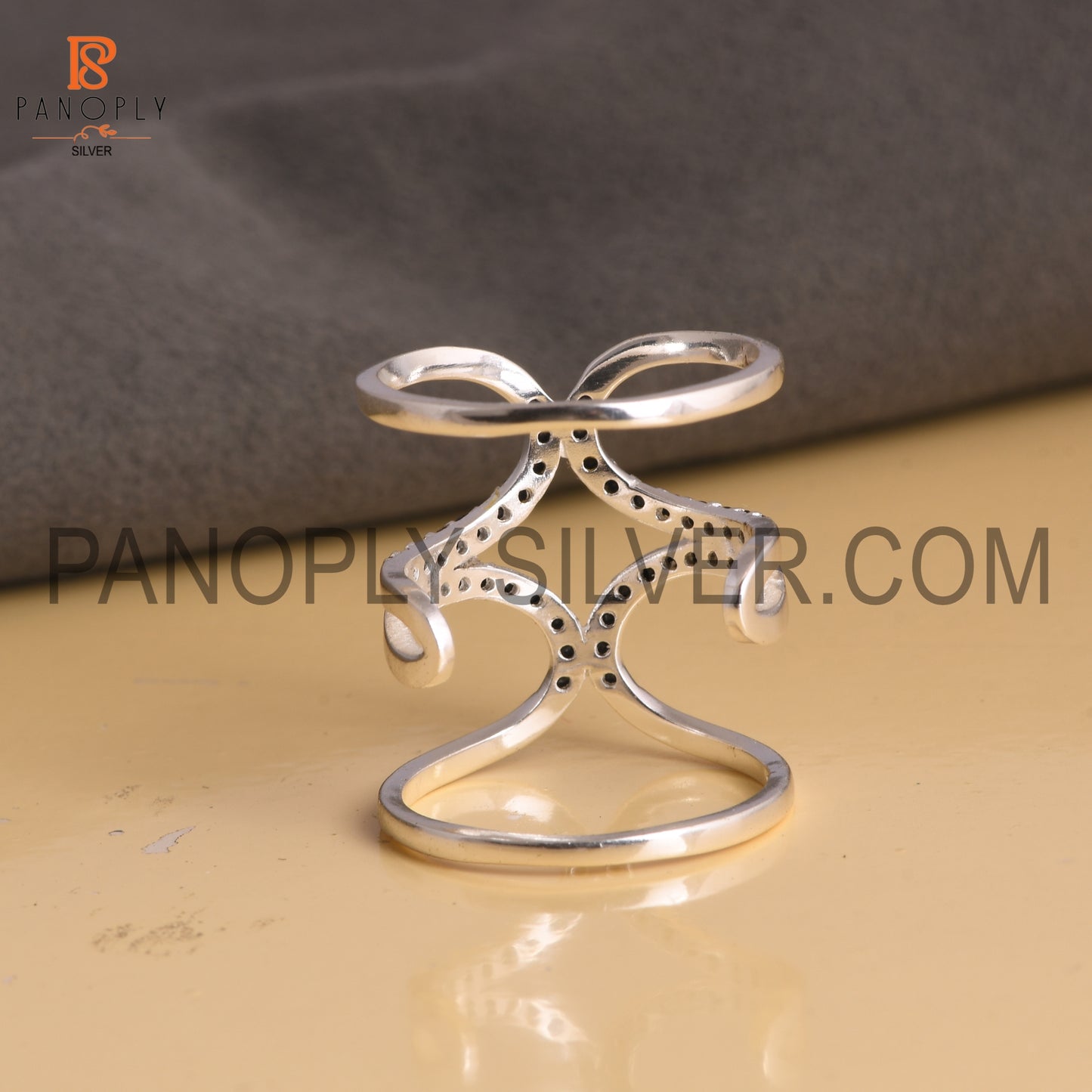 925 Sterling Silver  Kunkle Statement Engagement Ring