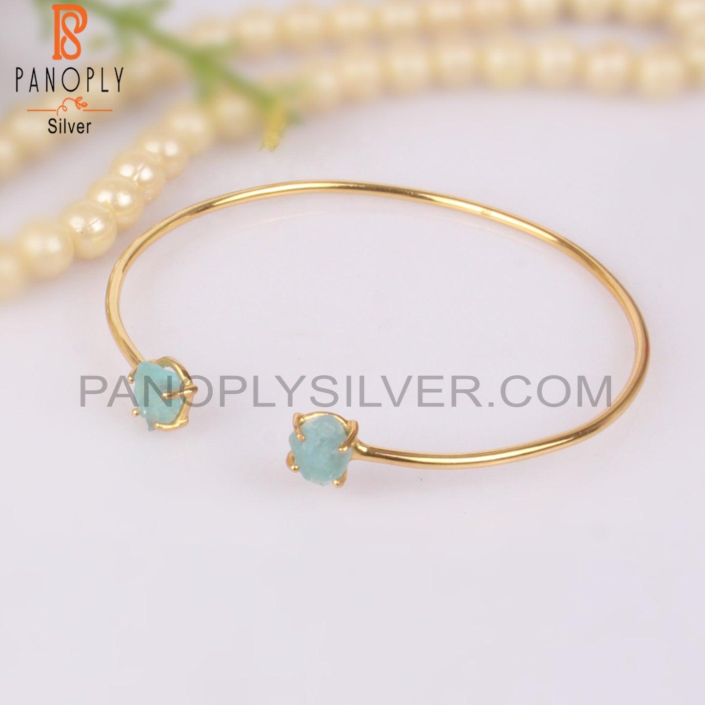 Apatite 925 Quality Openable Rough Bangles