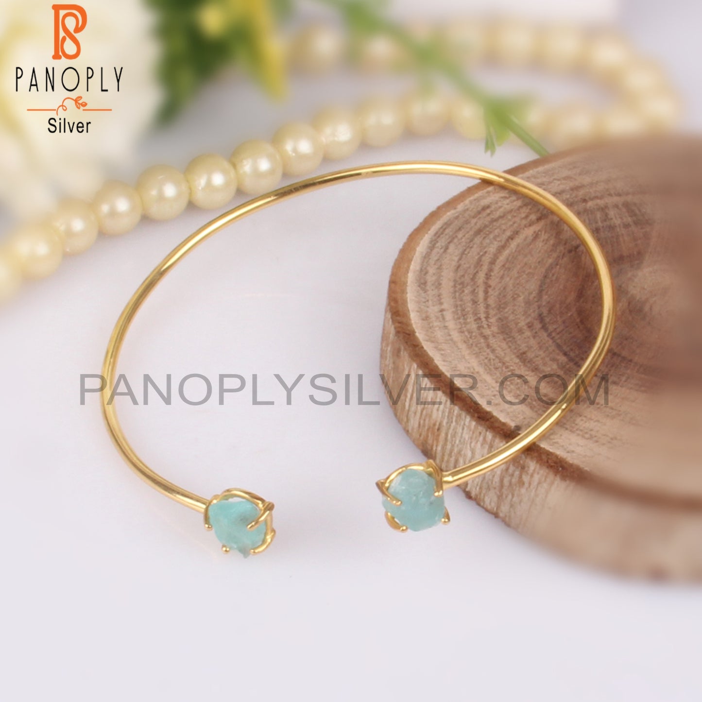 Apatite 925 Quality Openable Rough Bangles