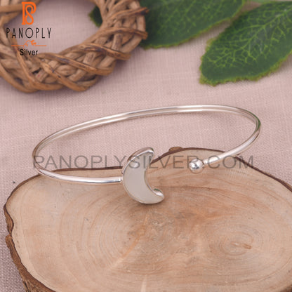 White Moonstone 925 Quality Moon Bangles