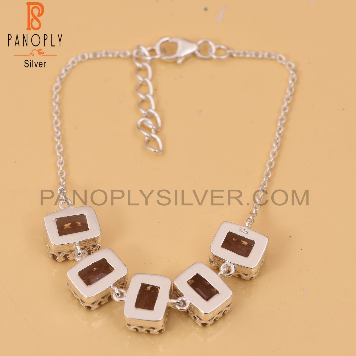 Strawberry Quartz Palm Chain Bracelet