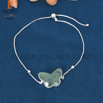 Ball Chain Green Butterfly Wrist Bracelets for Womens